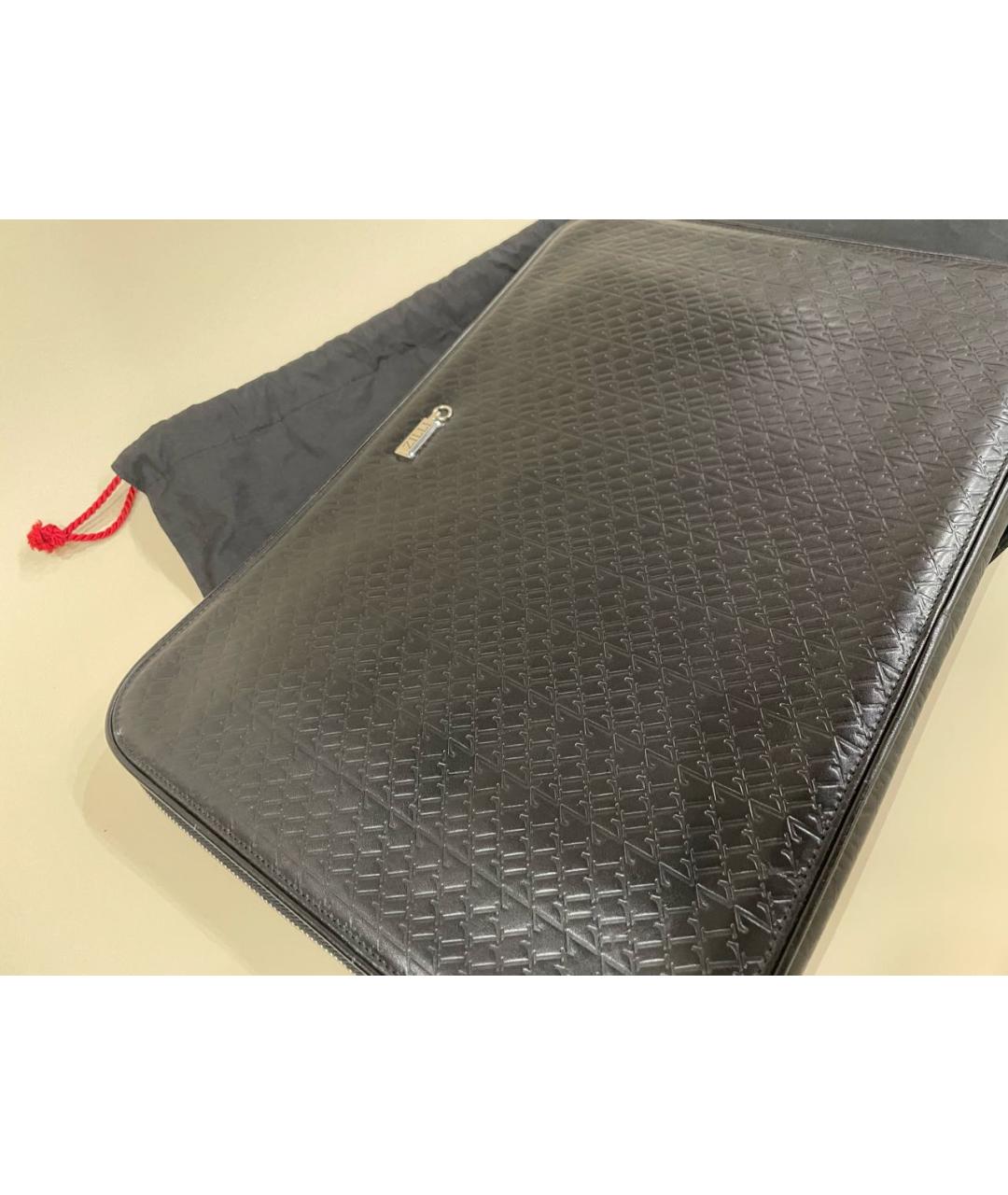 ZILLI Черная кожаная папка для документов, фото 2