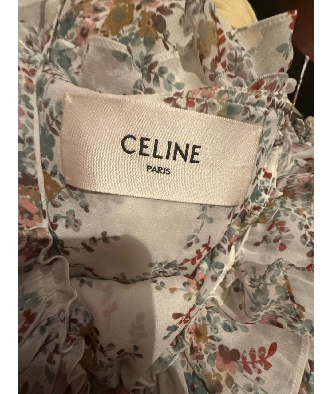 CELINE Мульти шелковый сарафан, фото 4