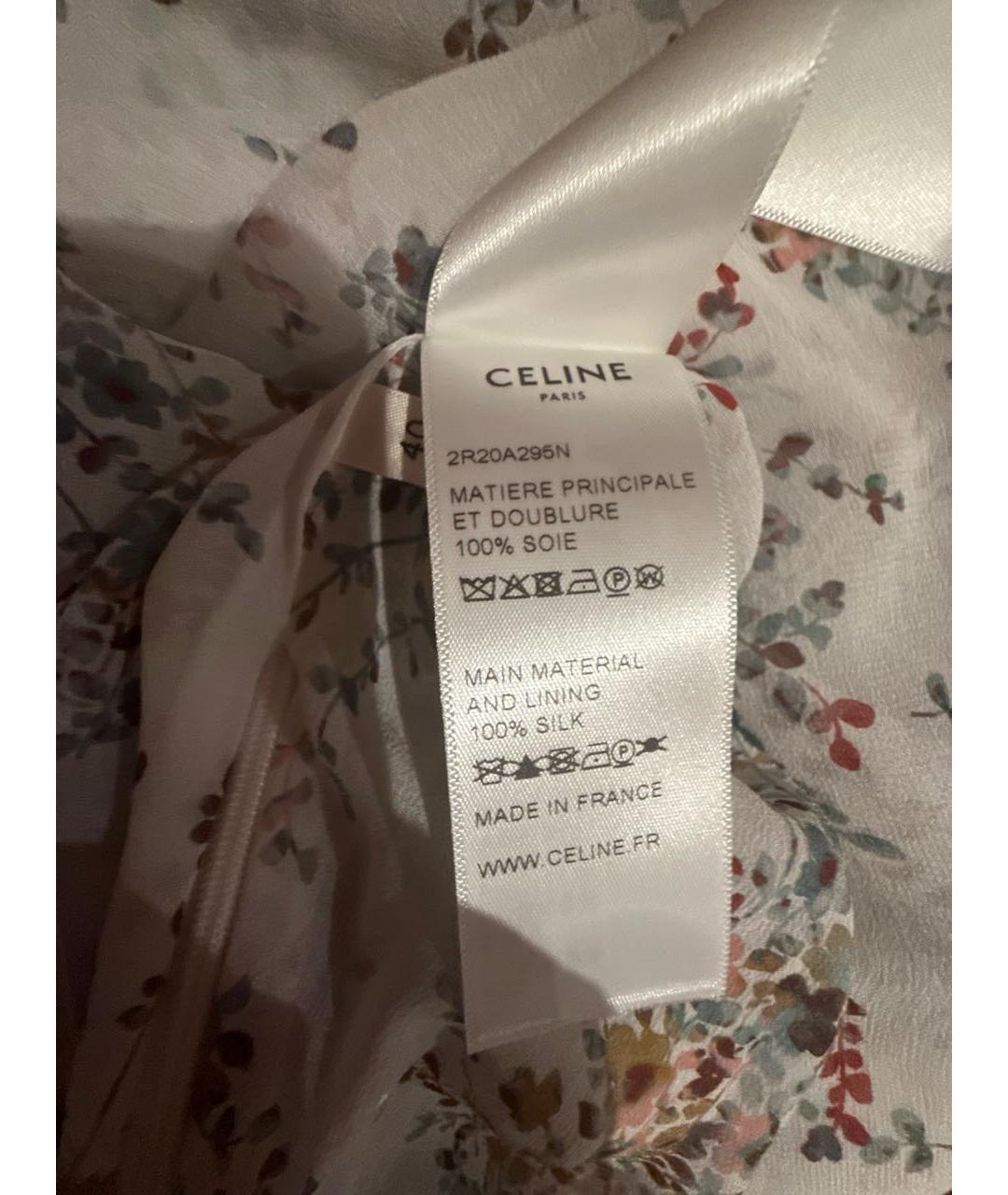 CELINE Мульти шелковый сарафан, фото 5