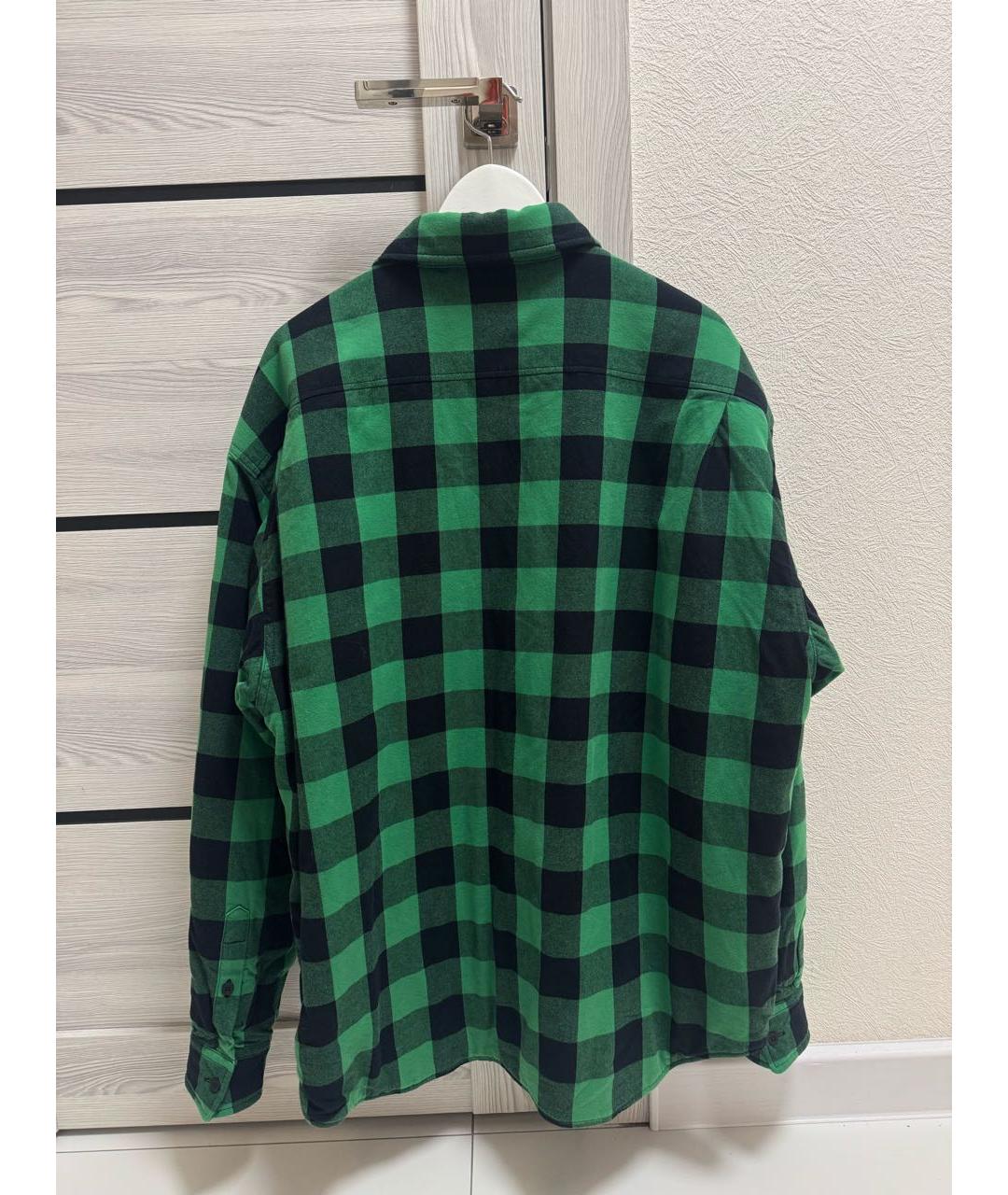 BALENCIAGA Зеленая хлопковая куртка, фото 2