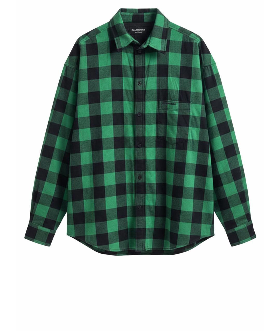 BALENCIAGA Зеленая хлопковая куртка, фото 1