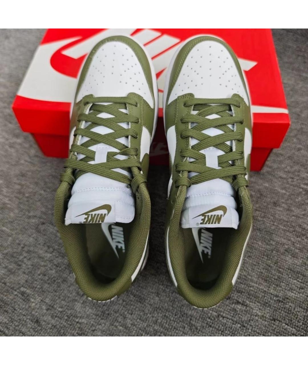 NIKE Зеленые кожаные кроссовки, фото 2