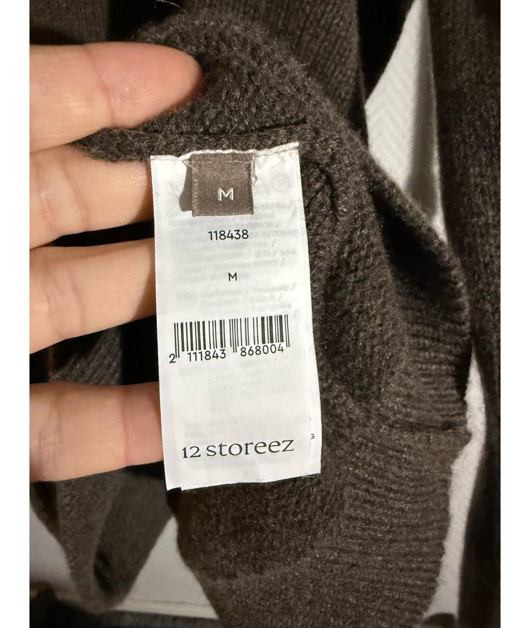 12 STOREEZ Коричневый кашемировый джемпер / свитер, фото 6