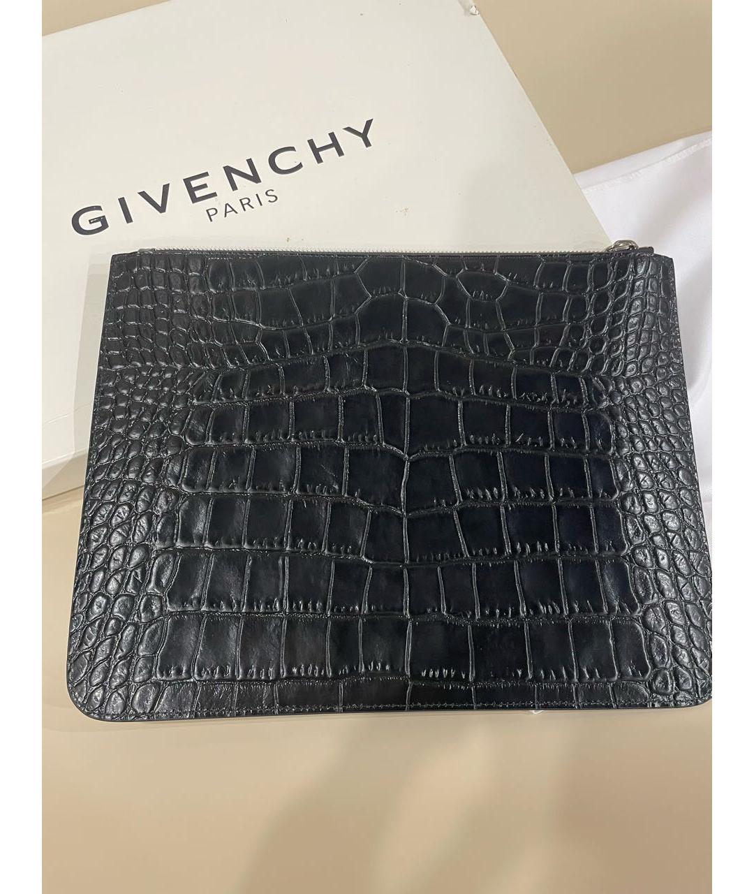 GIVENCHY Черная кожаная папка для документов, фото 5