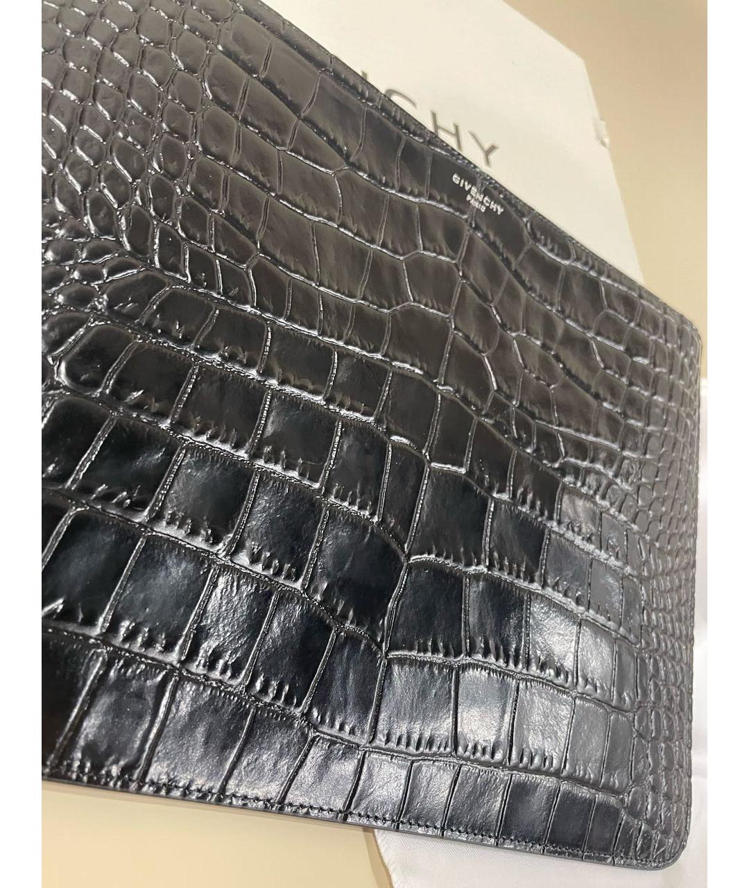 GIVENCHY Черная кожаная папка для документов, фото 2