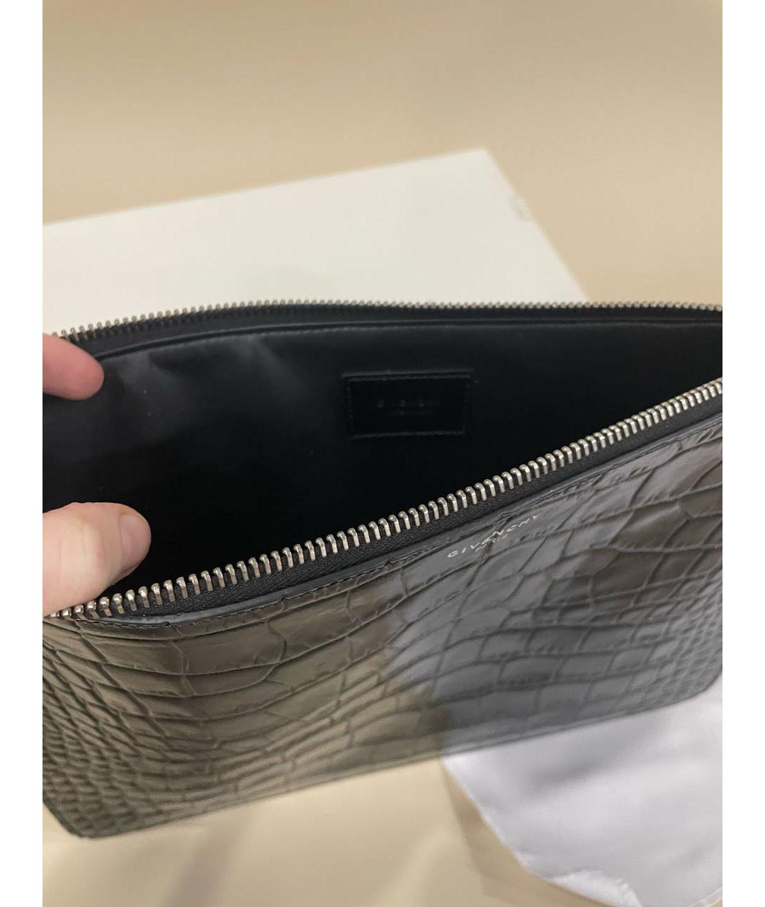 GIVENCHY Черная кожаная папка для документов, фото 6