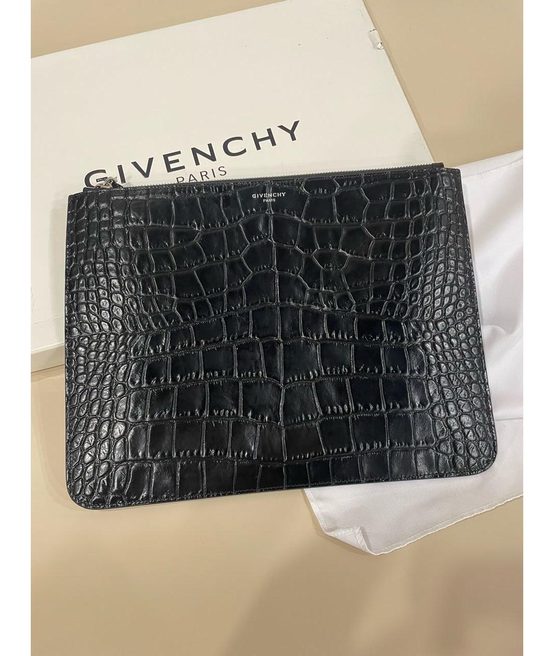 GIVENCHY Черная кожаная папка для документов, фото 8