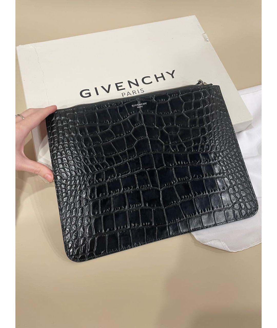 GIVENCHY Черная кожаная папка для документов, фото 7