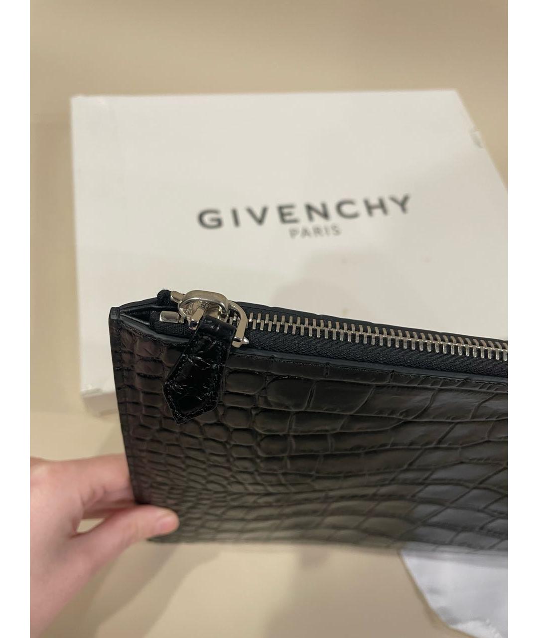 GIVENCHY Черная кожаная папка для документов, фото 4