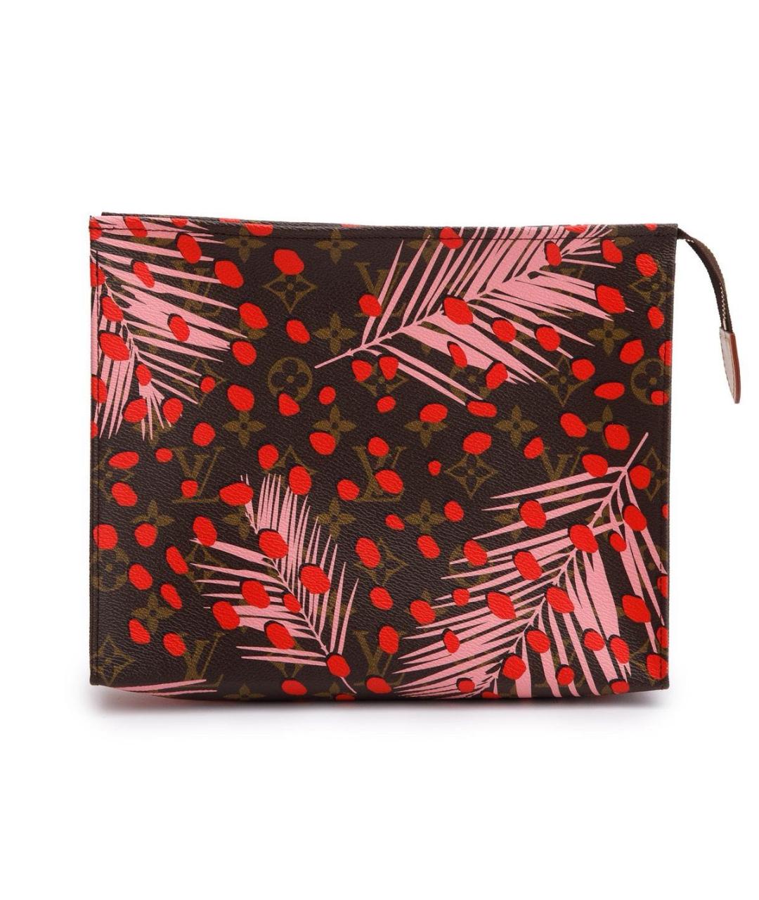 LOUIS VUITTON Коричневая косметичка, фото 5