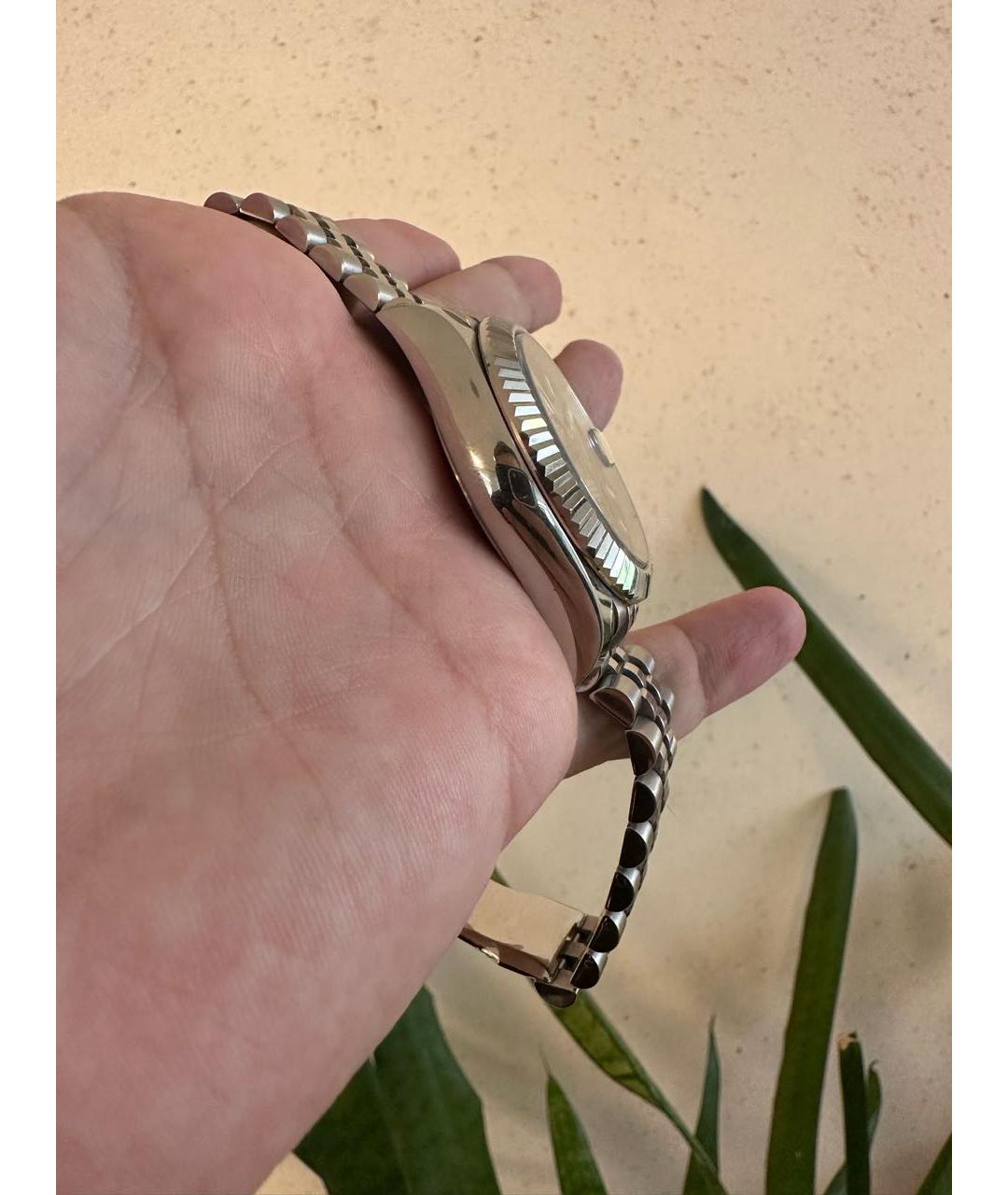 ROLEX Серебряные часы из белого золота, фото 4