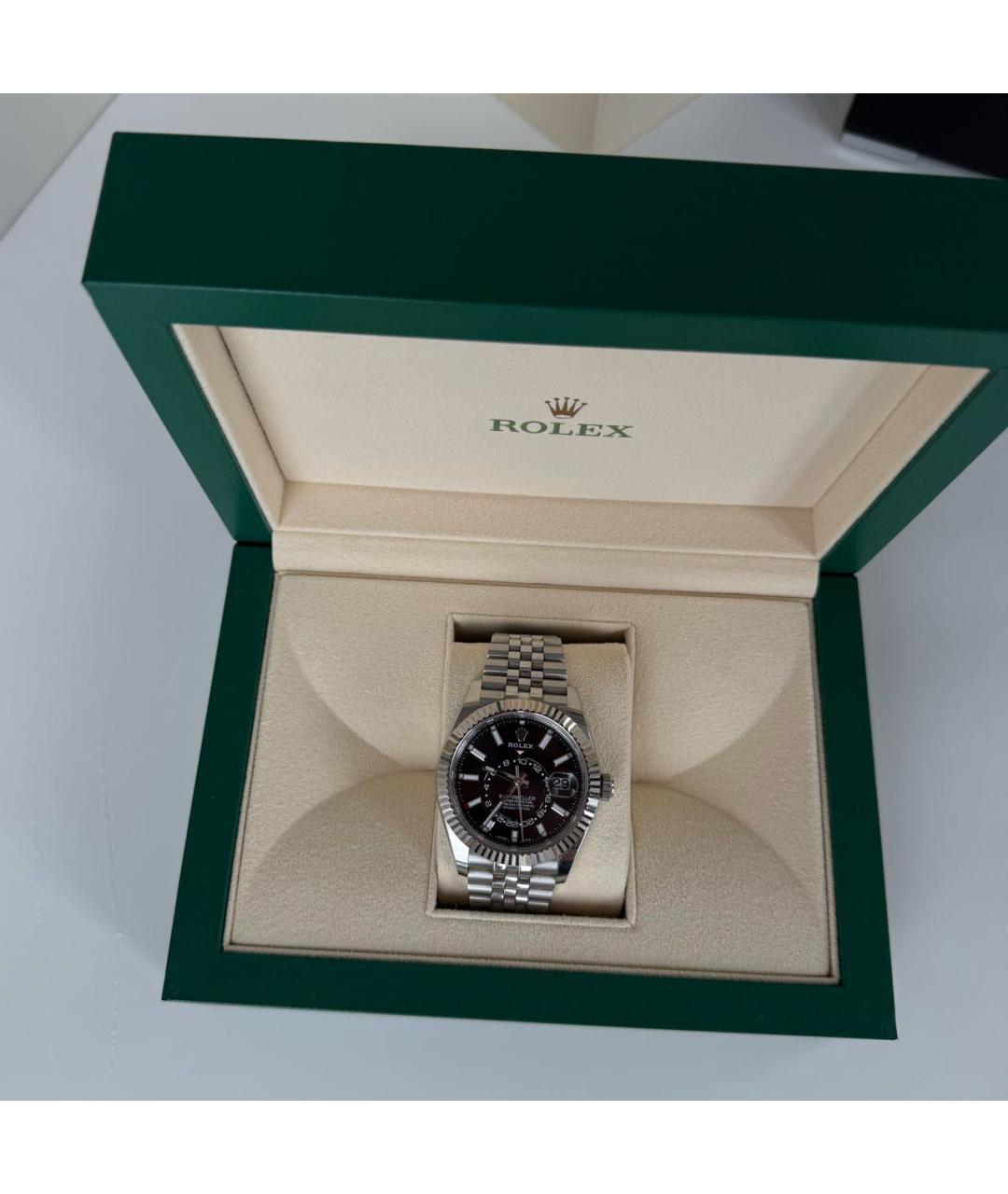 ROLEX Серебряные часы из белого золота, фото 6