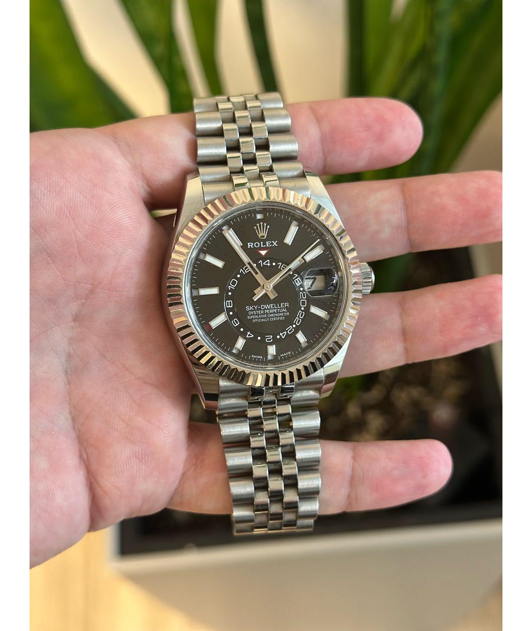 ROLEX Серебряные часы из белого золота, фото 2
