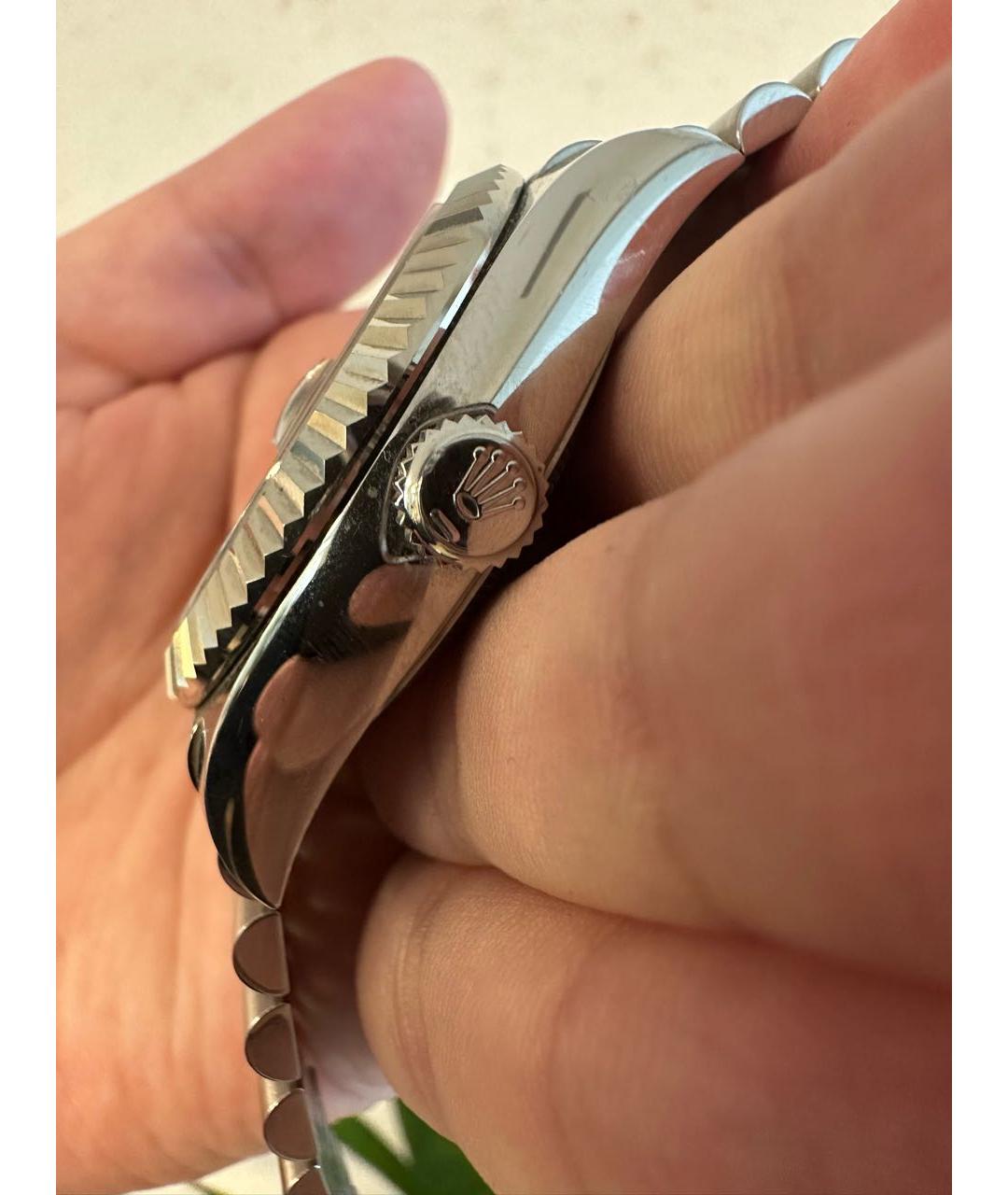 ROLEX Серебряные часы из белого золота, фото 3