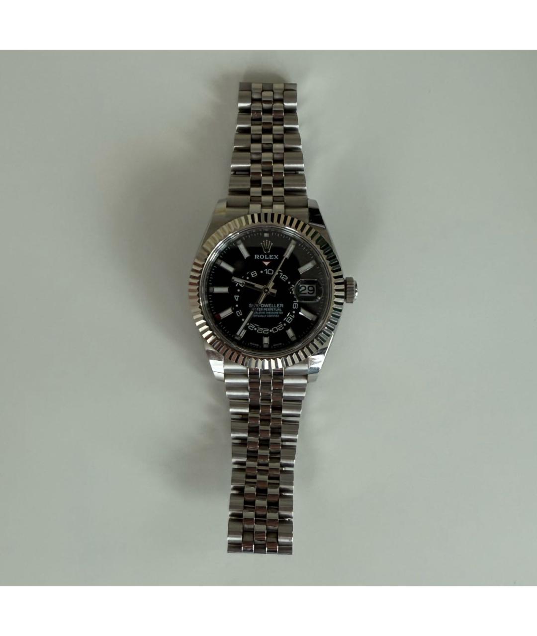 ROLEX Серебряные часы из белого золота, фото 5