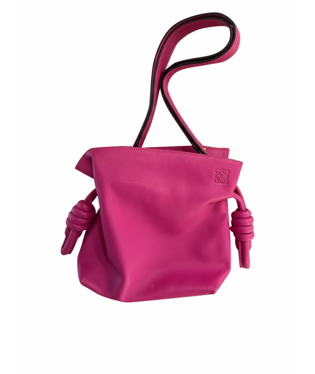 LOEWE Розовая кожаная сумка через плечо, фото 1