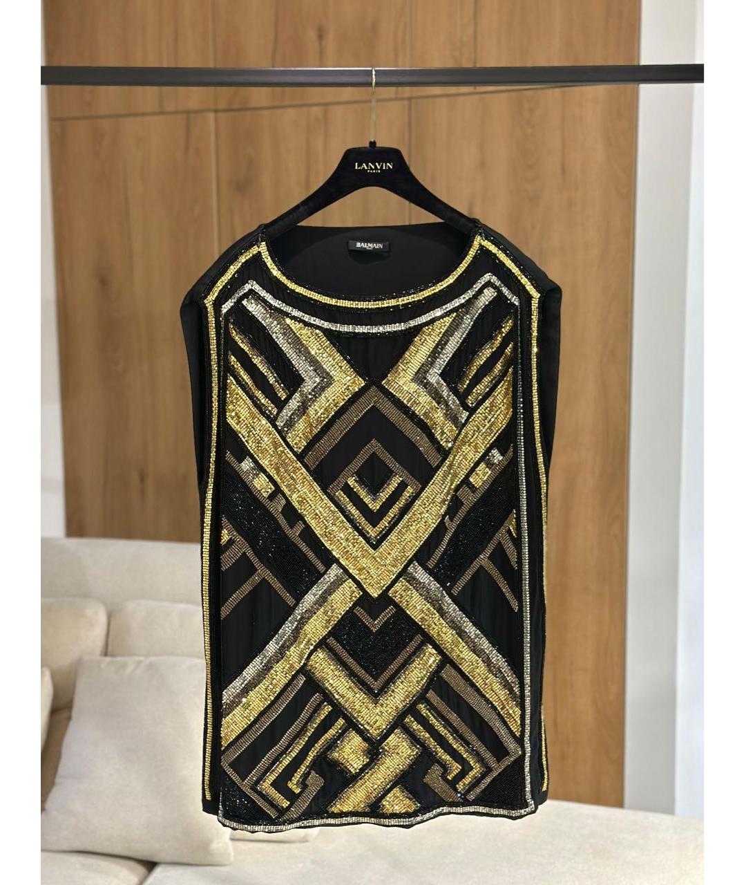 BALMAIN Мульти хлопковое коктейльное платье, фото 3