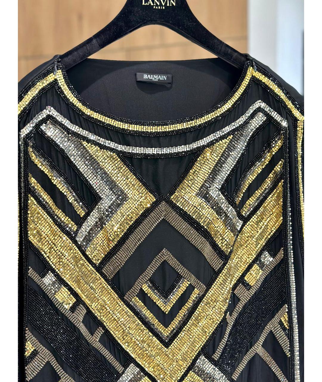BALMAIN Мульти хлопковое коктейльное платье, фото 2