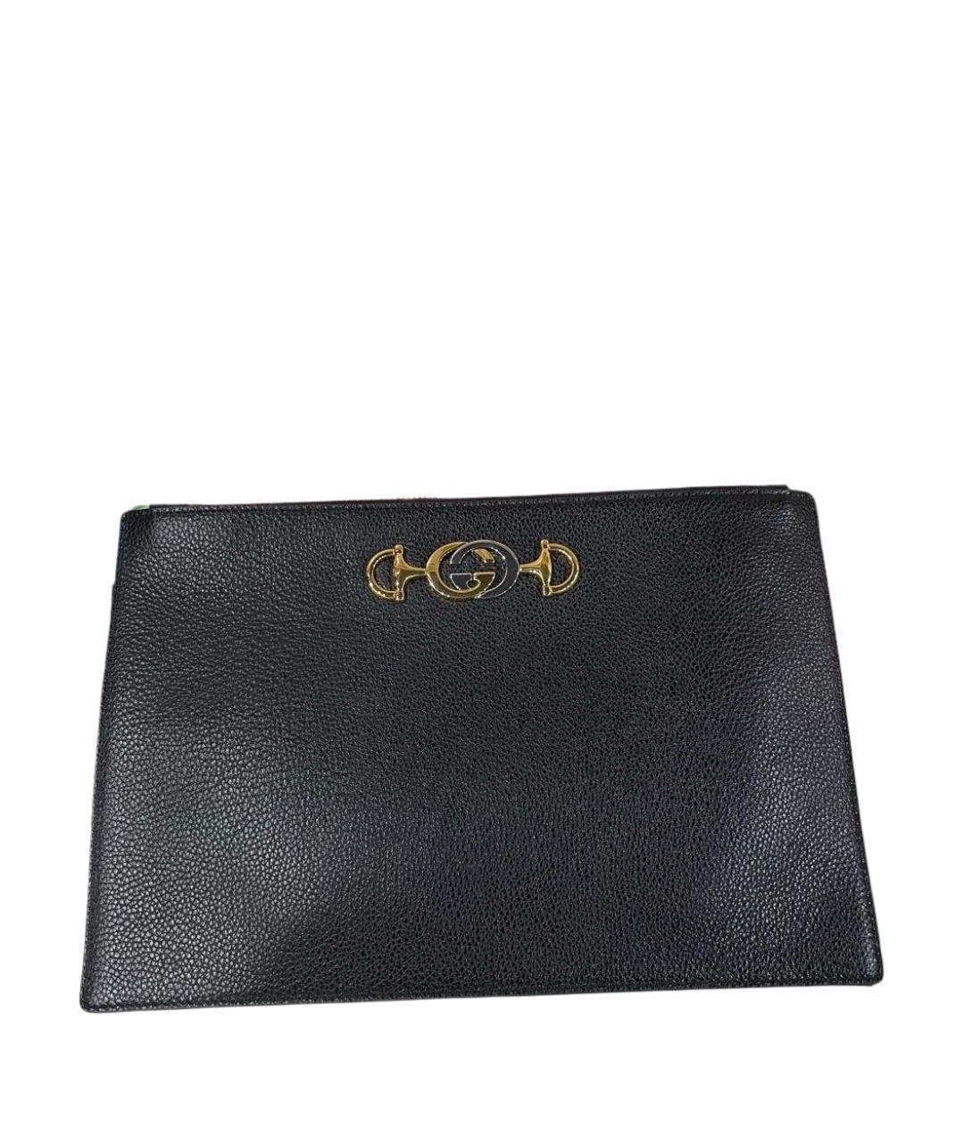 GUCCI Черная кожаная папка для документов, фото 1