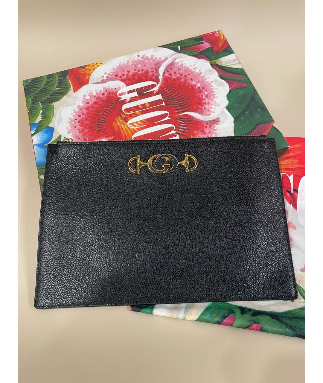 GUCCI Черная кожаная папка для документов, фото 8