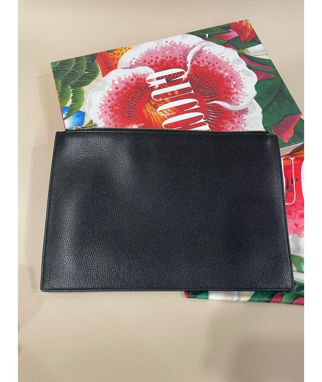 GUCCI Черная кожаная папка для документов, фото 2