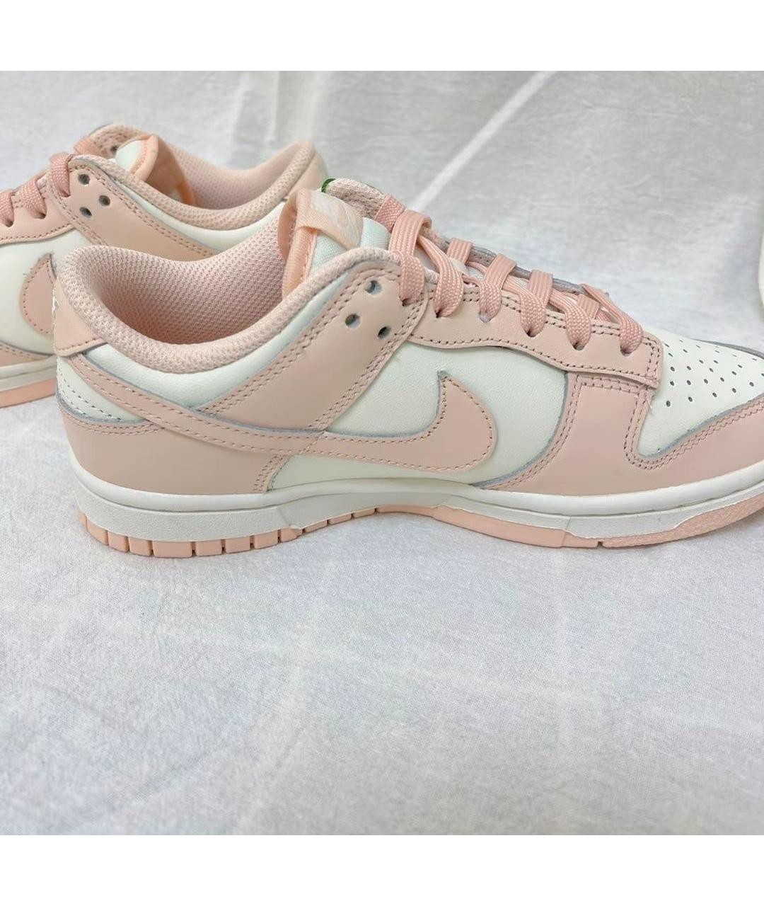 NIKE Розовые кожаные низкие кроссовки / кеды, фото 5