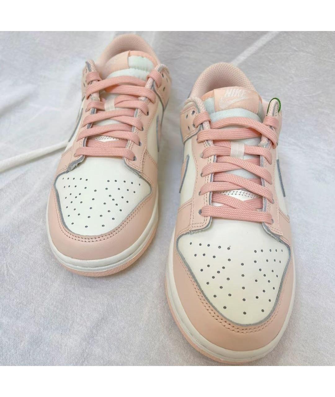 NIKE Розовые кожаные низкие кроссовки / кеды, фото 3