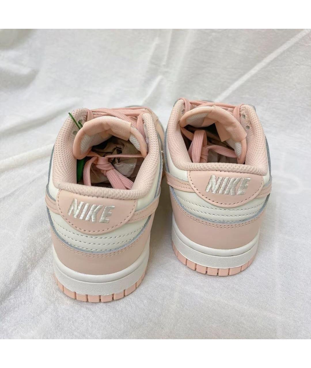 NIKE Розовые кожаные низкие кроссовки / кеды, фото 6