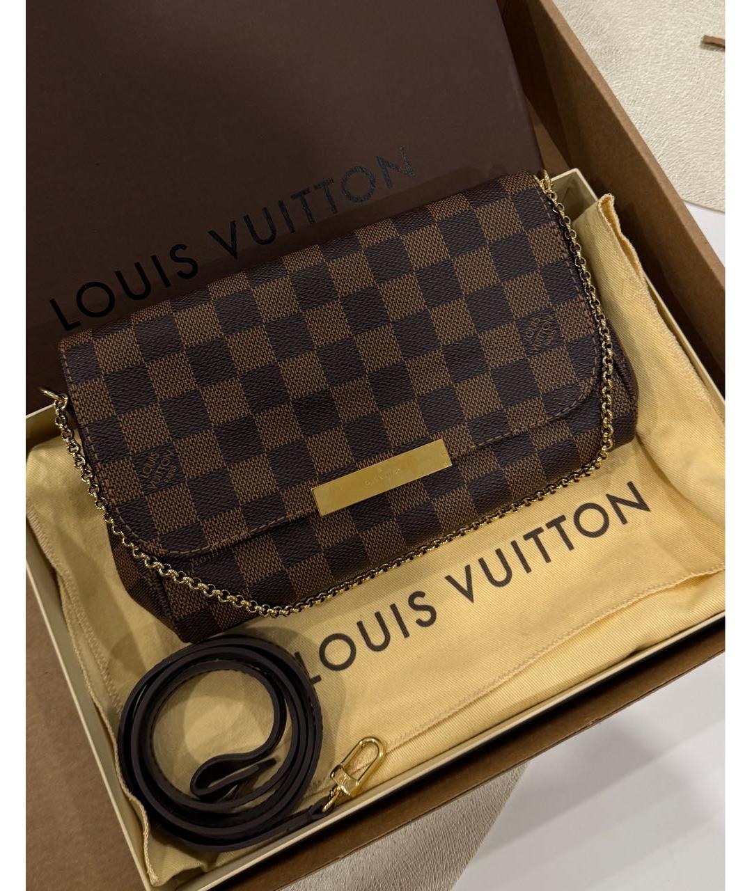 LOUIS VUITTON Коричневая сумка через плечо, фото 2