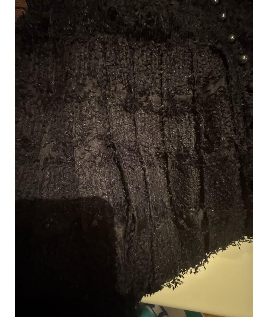 CHANEL Черная шелковая юбка макси, фото 4