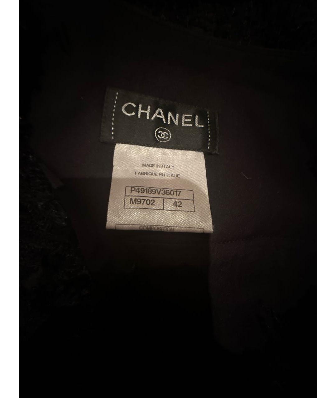 CHANEL Черная шелковая юбка макси, фото 5