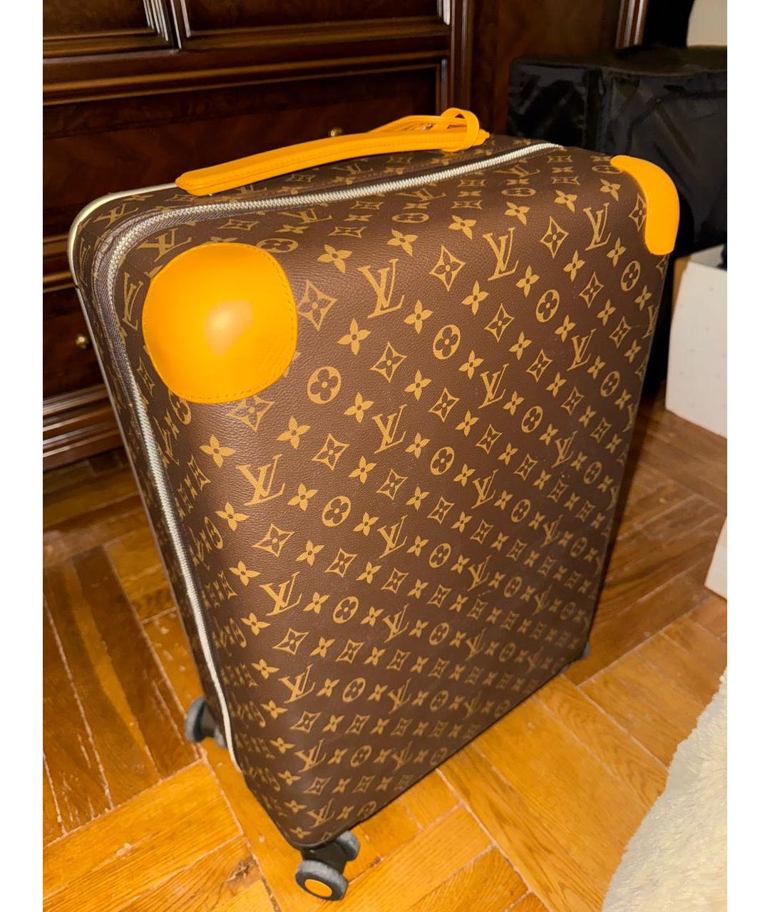 LOUIS VUITTON Коричневый чемодан, фото 4