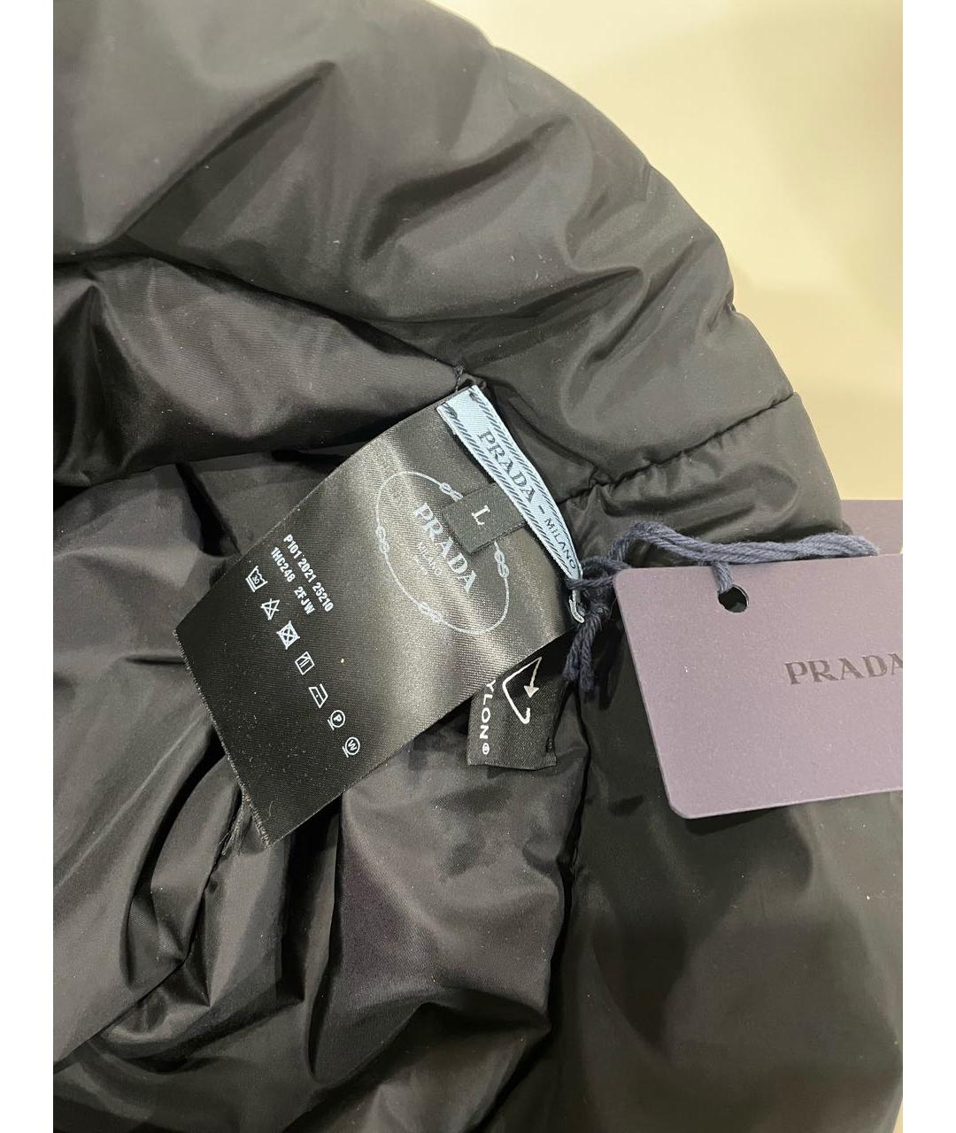 PRADA Черная синтетическая кепка/бейсболка, фото 6