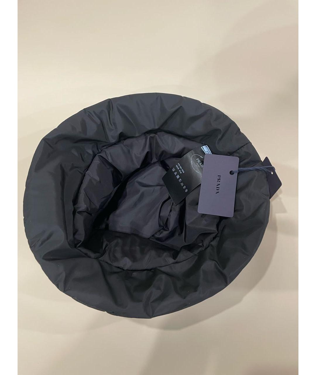 PRADA Черная синтетическая кепка/бейсболка, фото 5