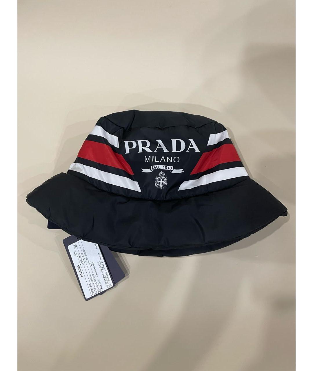 PRADA Черная синтетическая кепка/бейсболка, фото 7