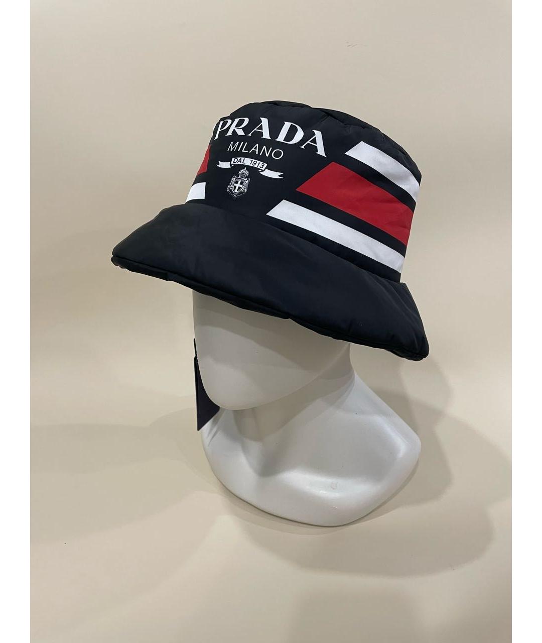 PRADA Черная синтетическая кепка/бейсболка, фото 3