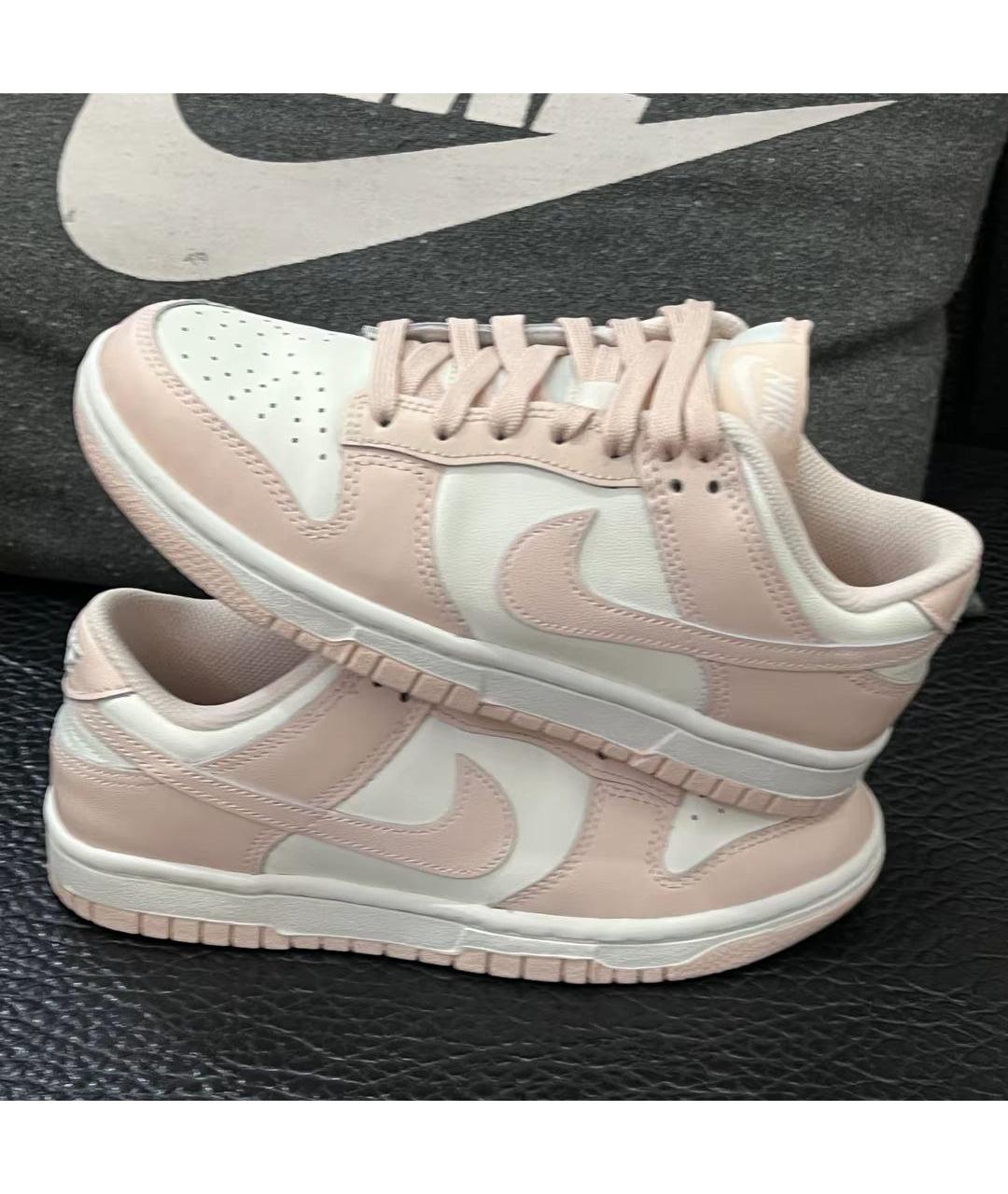 NIKE Розовые кожаные кроссовки, фото 4