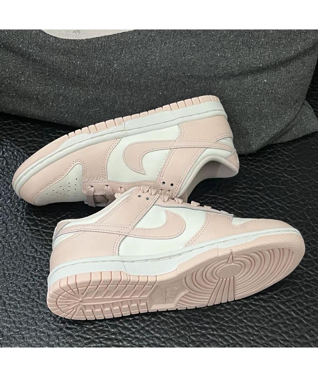 NIKE Розовые кожаные кроссовки, фото 6