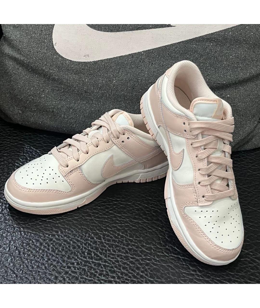 NIKE Розовые кожаные кроссовки, фото 3