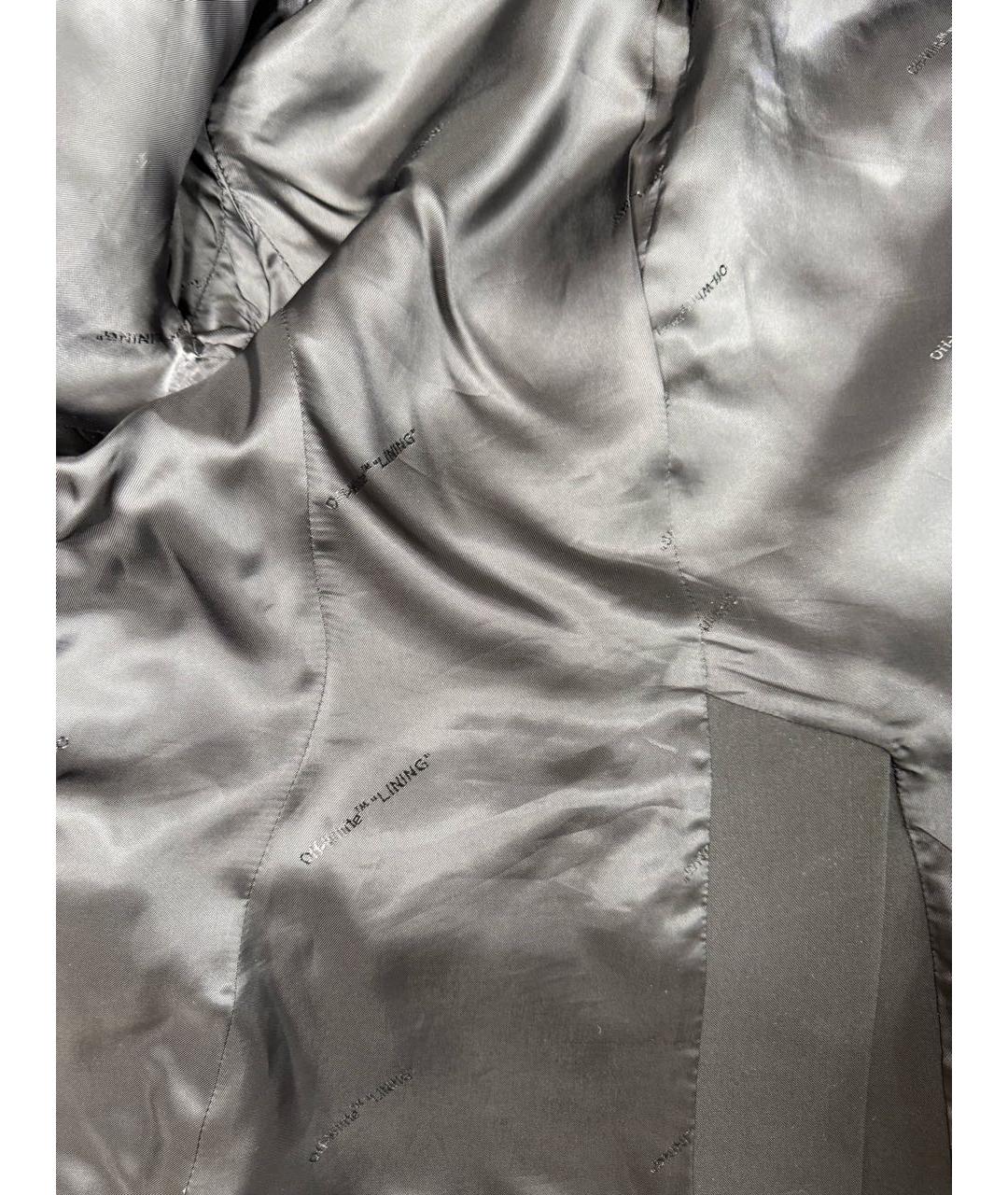 OFF-WHITE Черный вискозный жакет/пиджак, фото 6