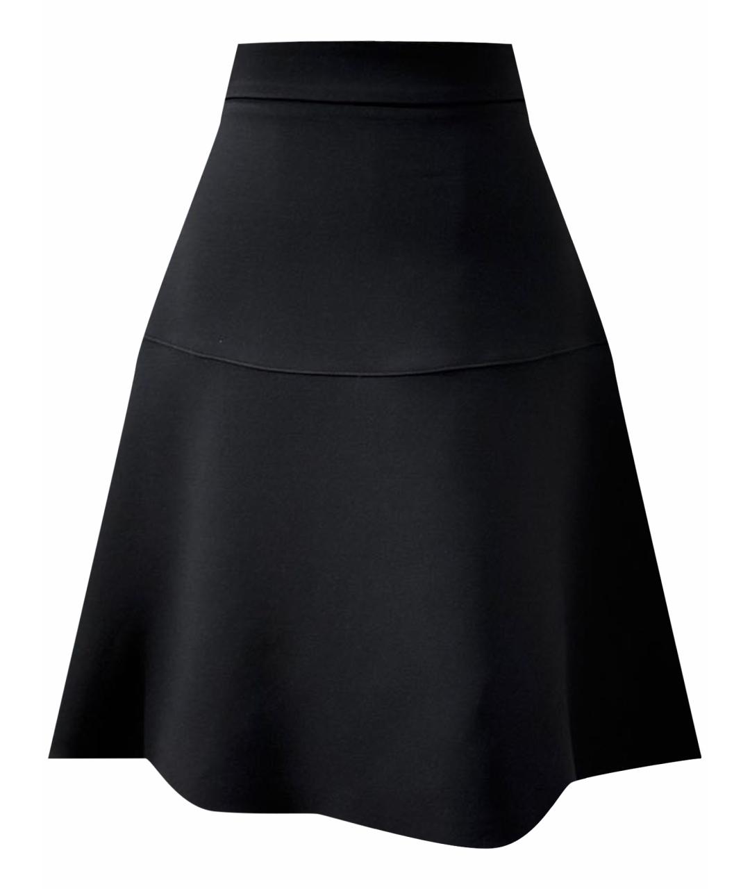 GUCCI Черная шерстяная юбка мини, фото 1