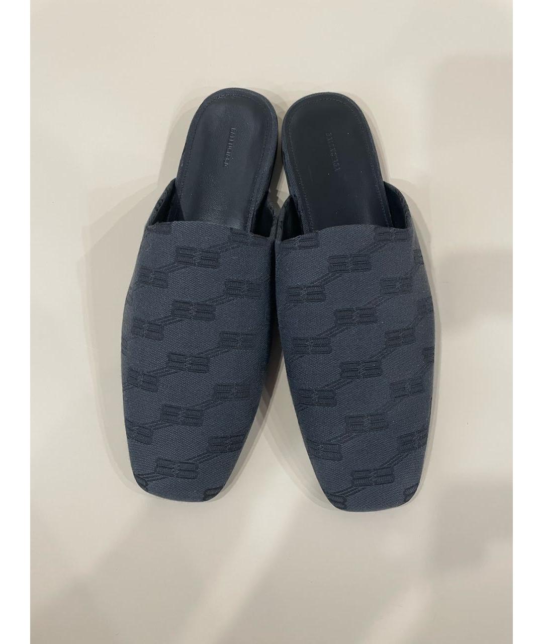 BALENCIAGA Антрацитовые кожаные сандалии, фото 5