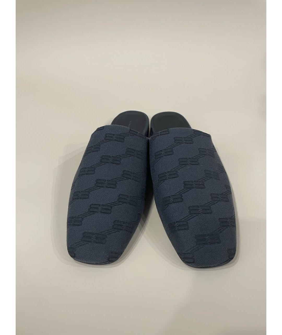 BALENCIAGA Антрацитовые кожаные сандалии, фото 2