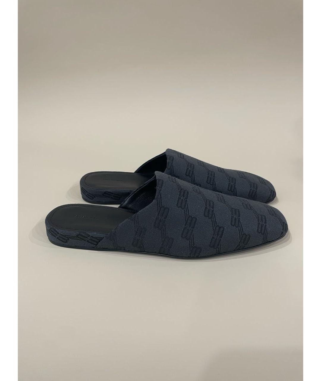 BALENCIAGA Антрацитовые кожаные сандалии, фото 9