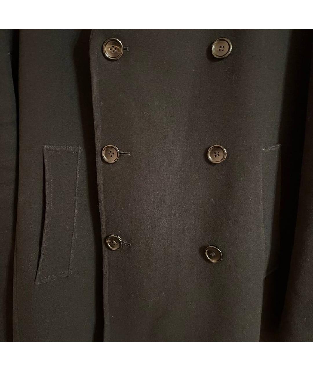 GUCCI Черное шерстяное пальто, фото 4