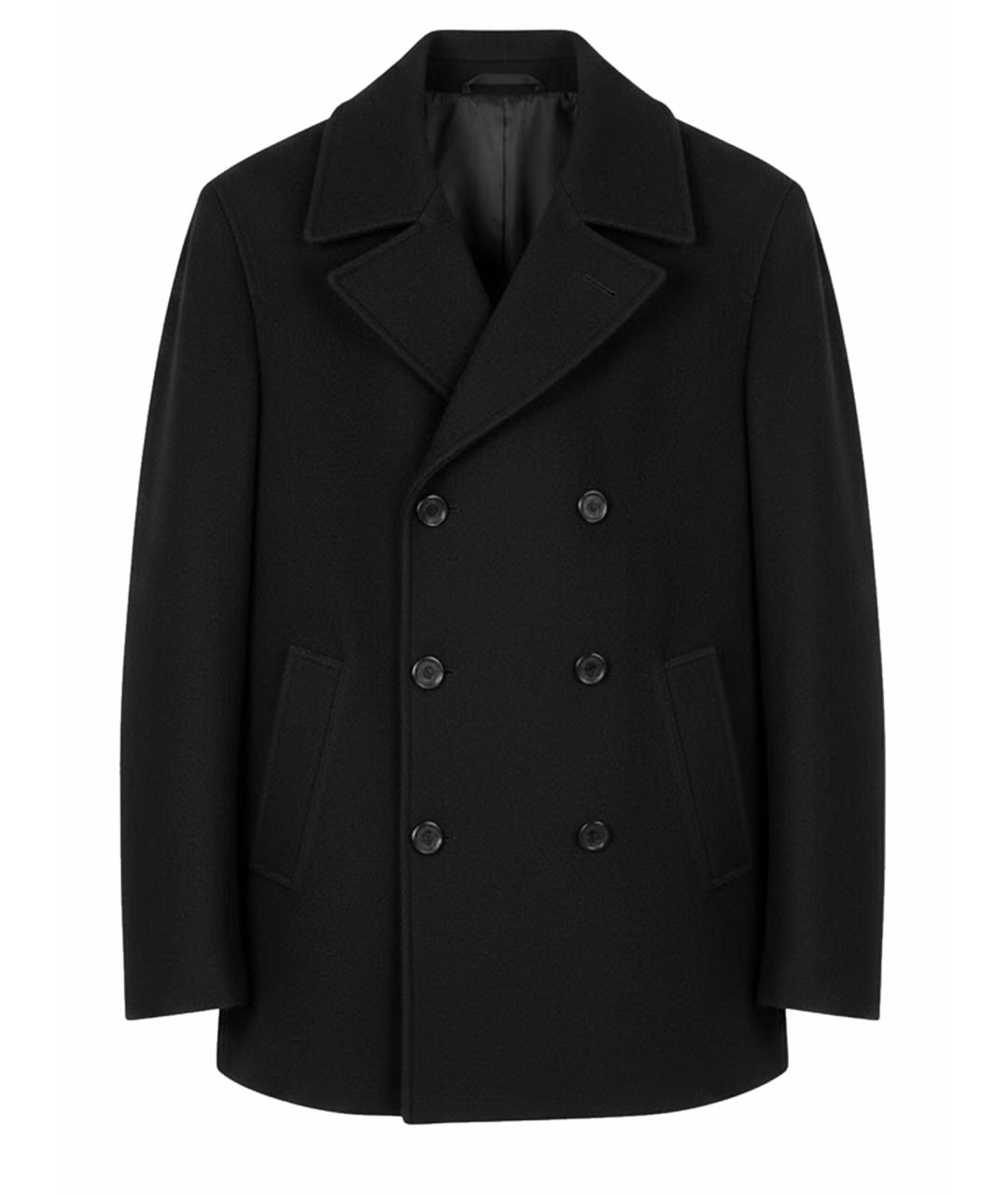 GUCCI Черное шерстяное пальто, фото 1