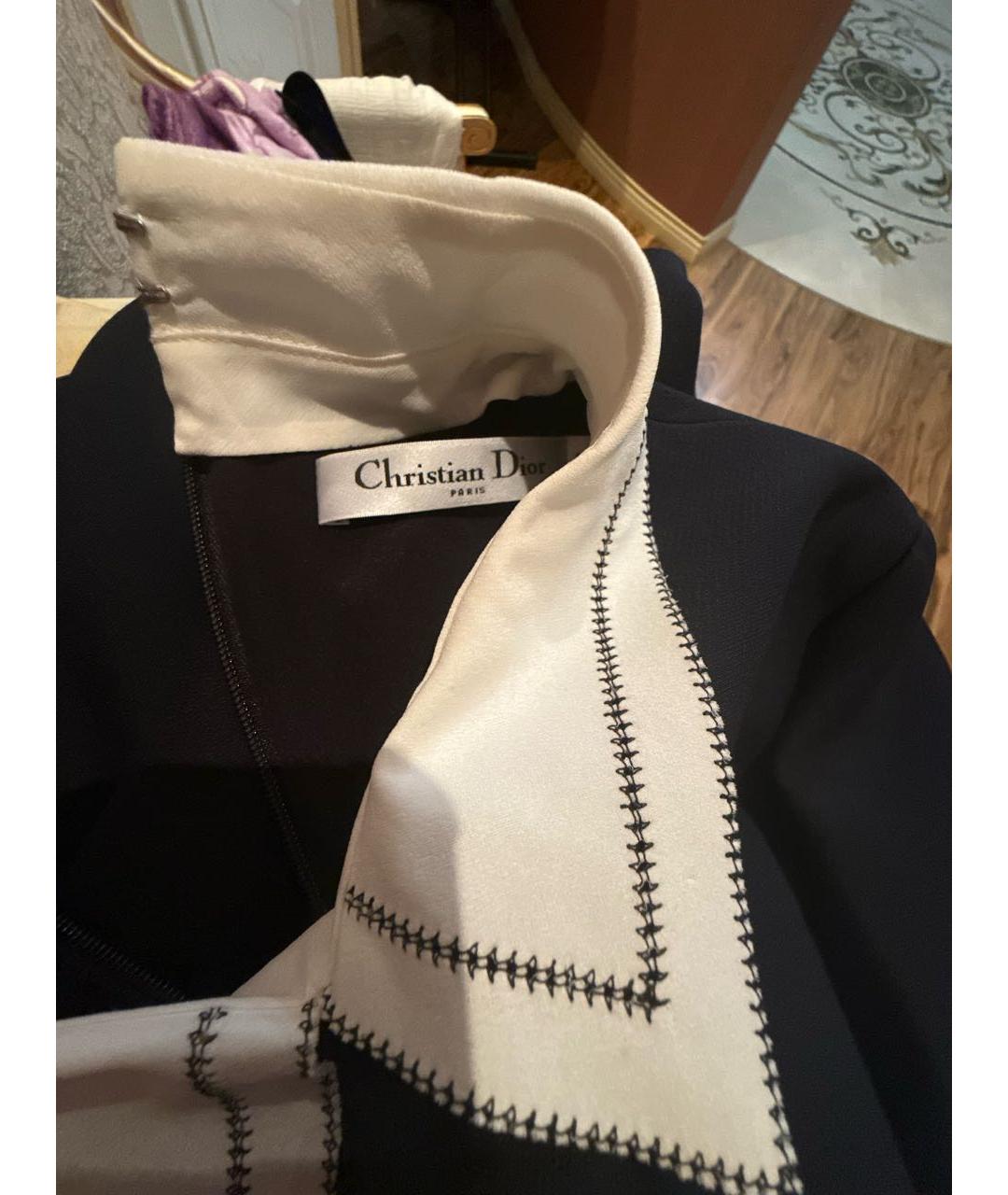 CHRISTIAN DIOR Черное шелковое платье, фото 3