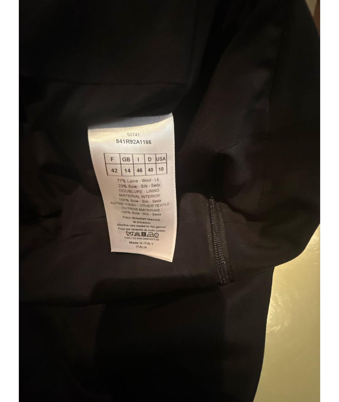 CHRISTIAN DIOR Черное шелковое платье, фото 4