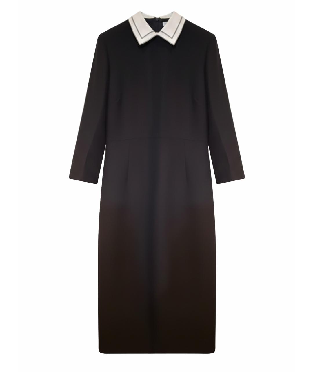CHRISTIAN DIOR Черное шелковое платье, фото 1