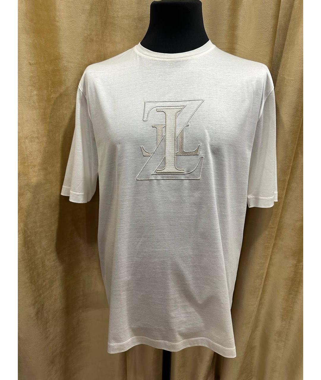 ZILLI Белая хлопковая футболка, фото 6